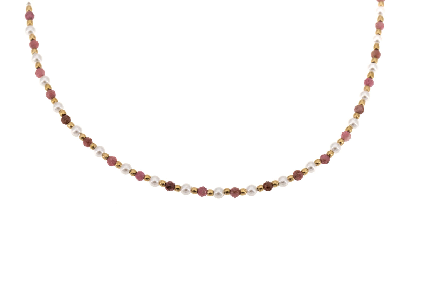 Choker cu pietre și perle