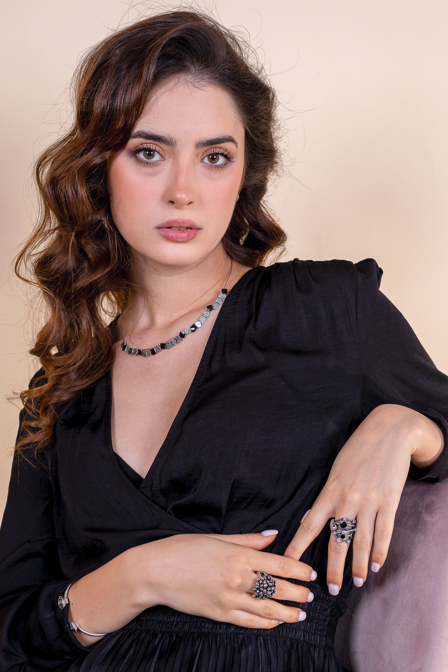 Inel cu flori cu stras