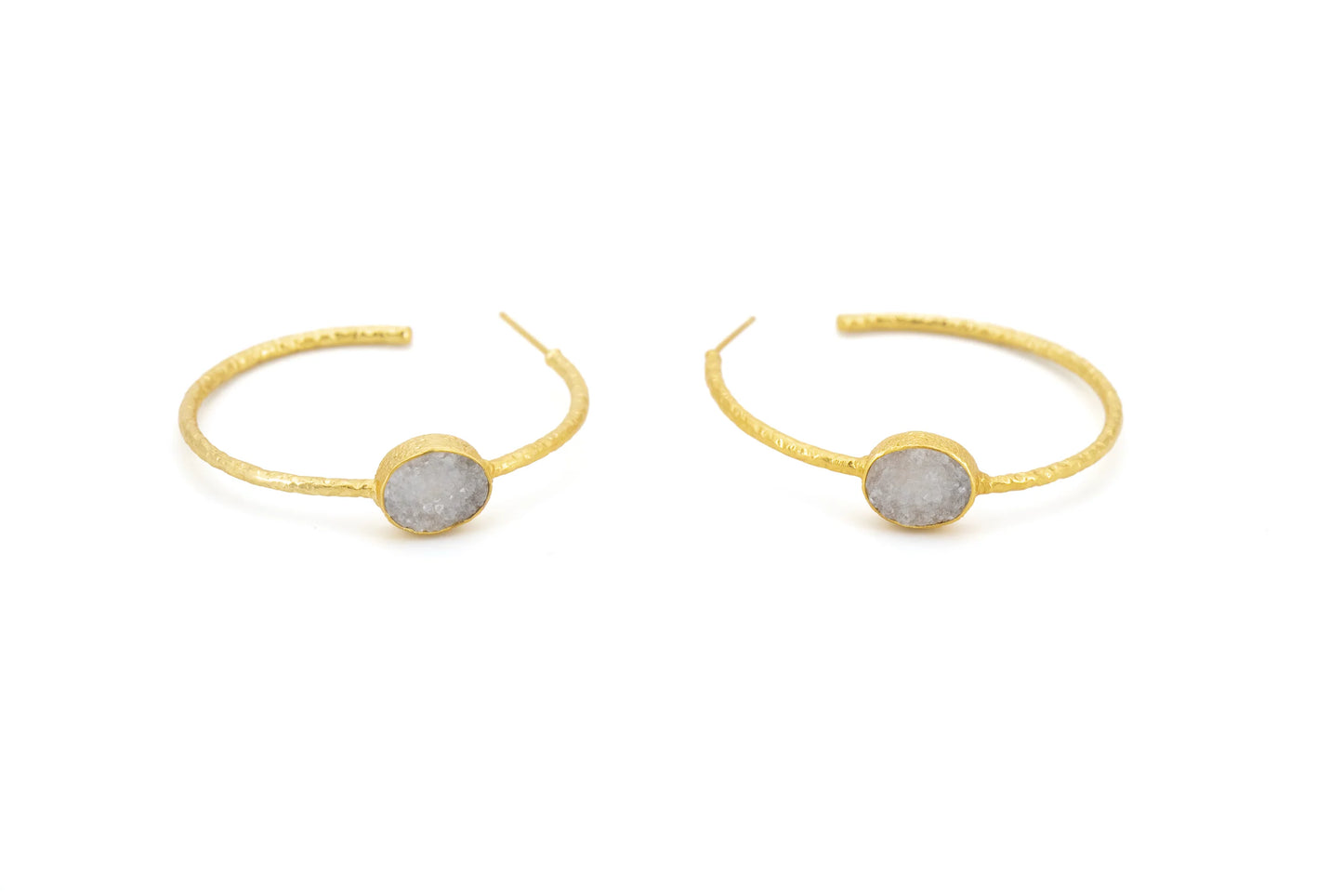 Cercei rotunzi din agat