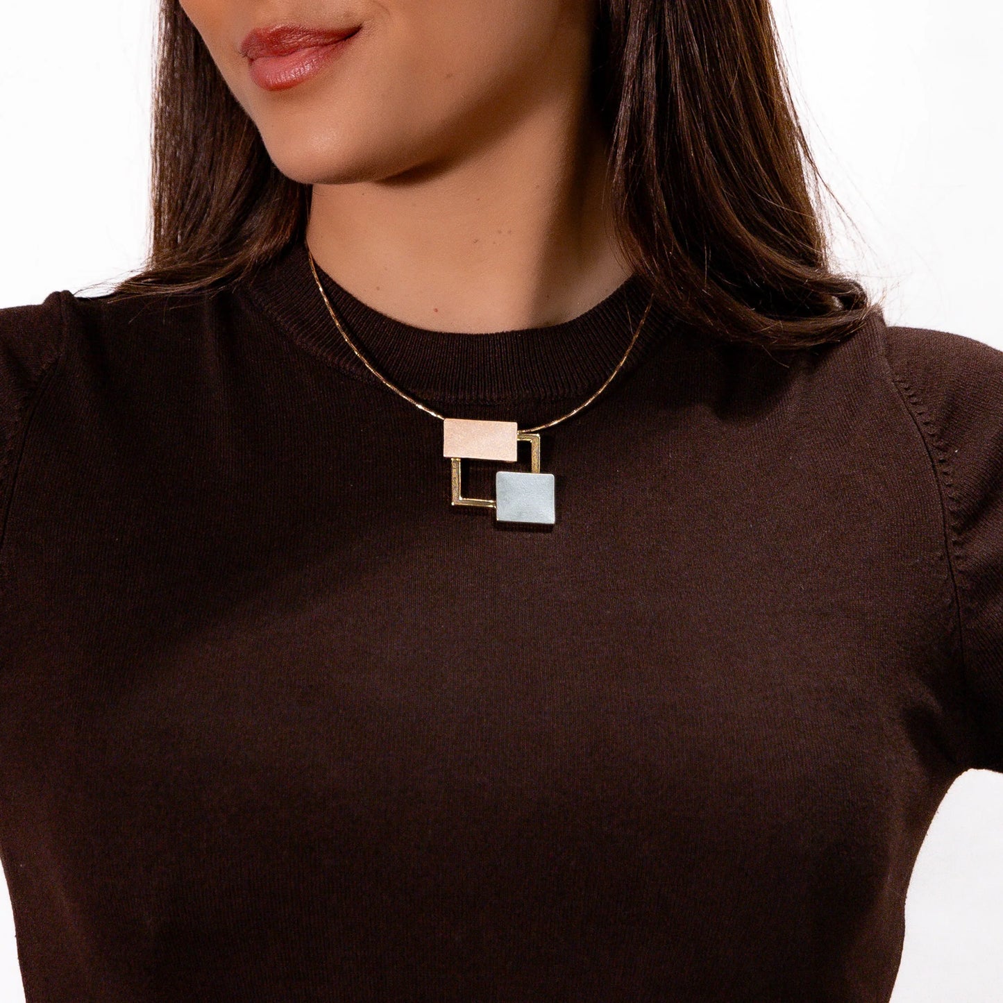 colier alamă, zama cu finisaj galvanic auriu