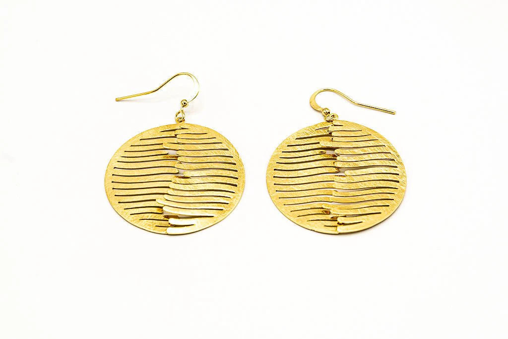 Cercei rotunzi cu dungi