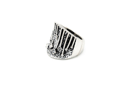 Inel cu patrate si strass