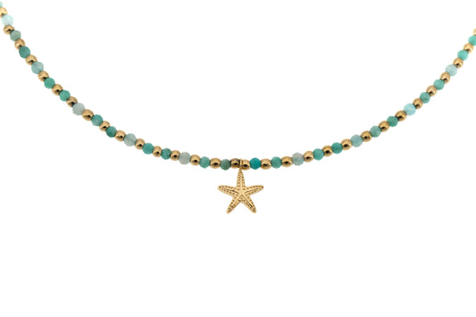Choker cu pietre și stele de mare