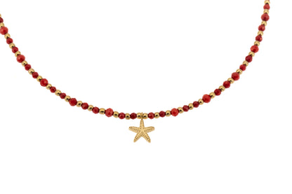 Choker cu pietre și stele de mare