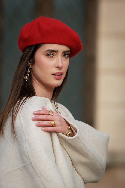 Cercei lungi din aluminiu cu un lanț împletit strălucitor în două culori KLK Romania