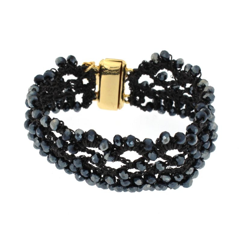 Brațara cu închidere magnetica si amestec de multi cristale