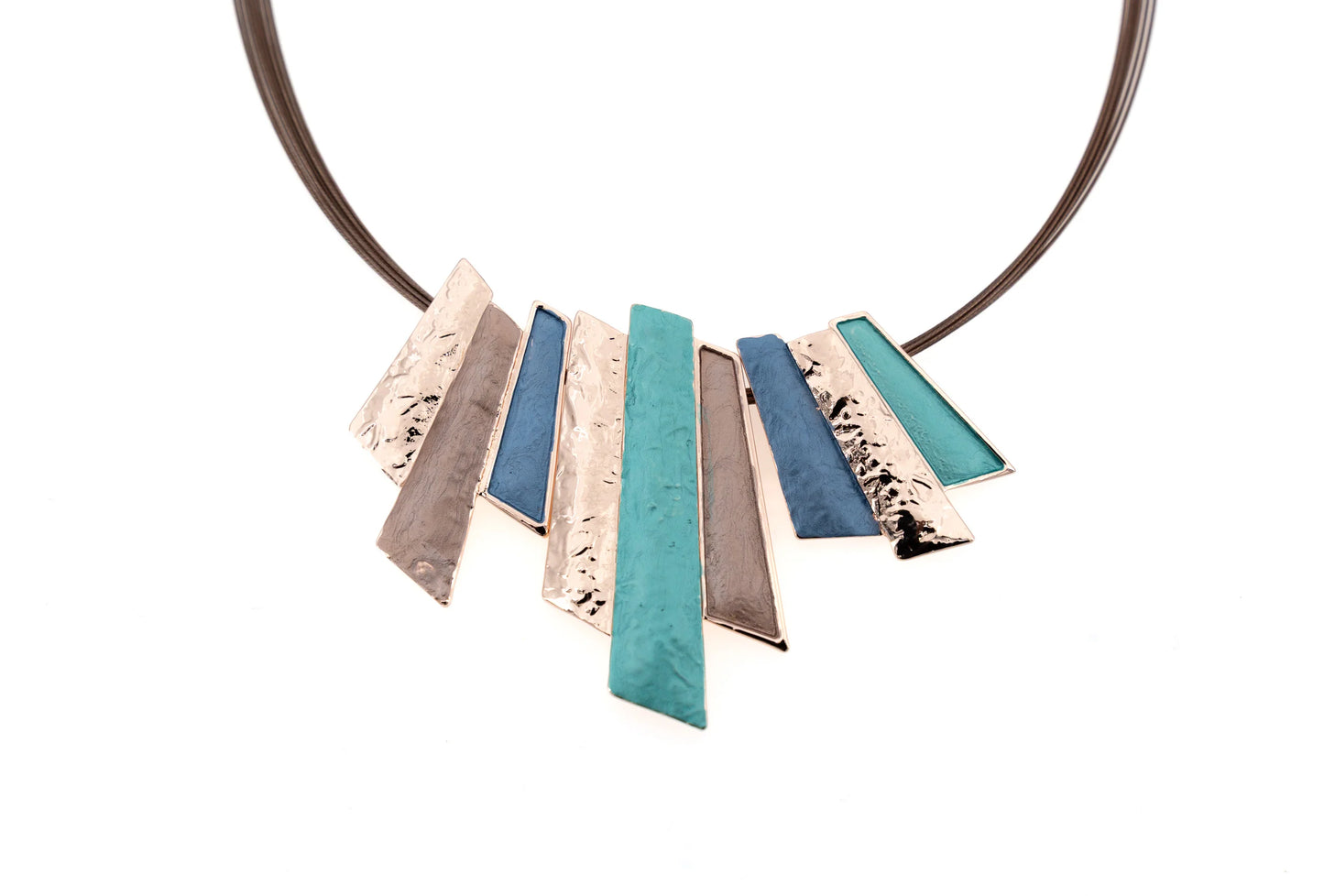 Colier cu raze și bare