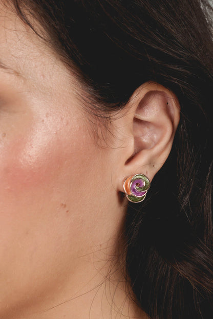 Cercei cu flori aurii