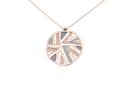 Colier lung cu raze rotunde