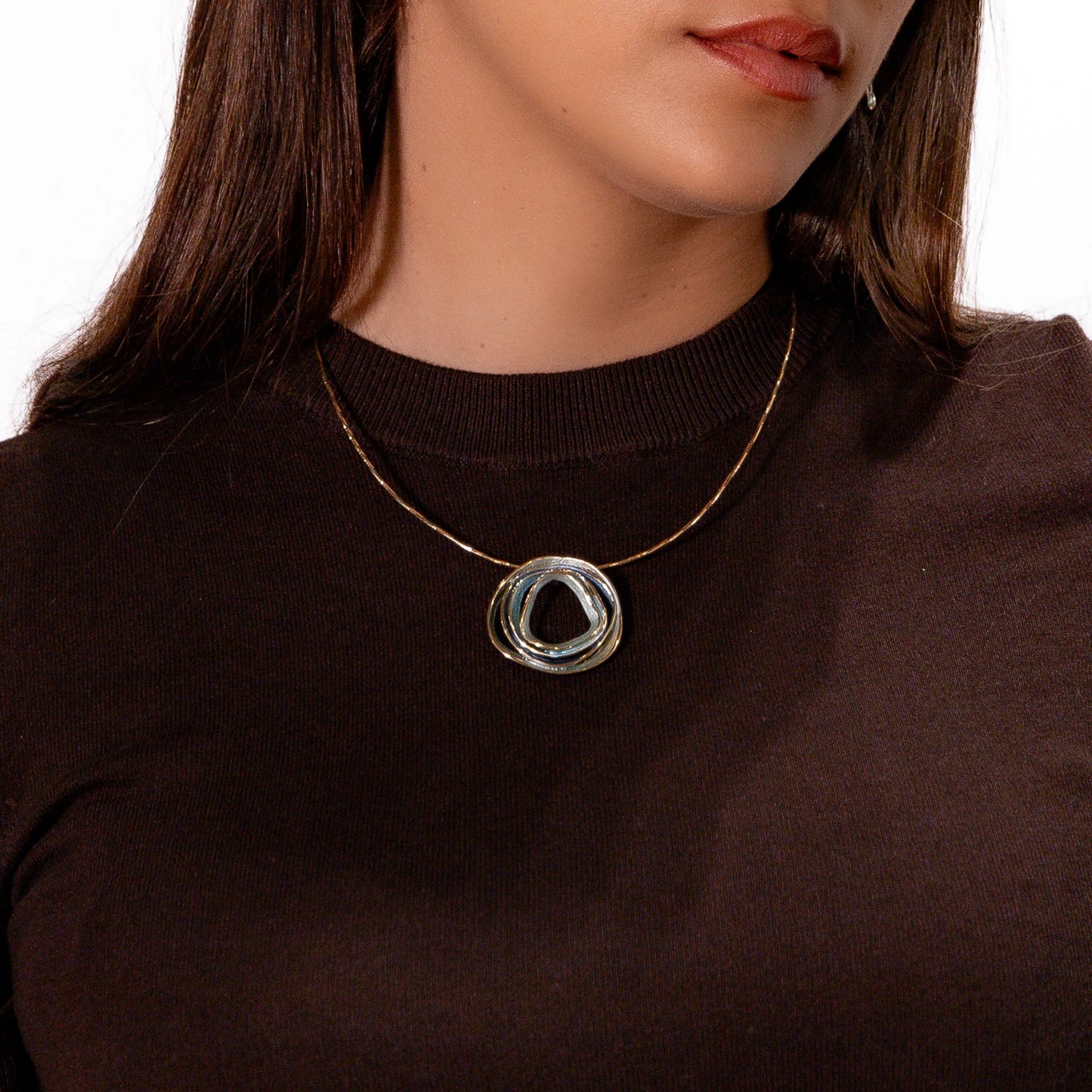 colier zama cu finisaj galvanic auriu