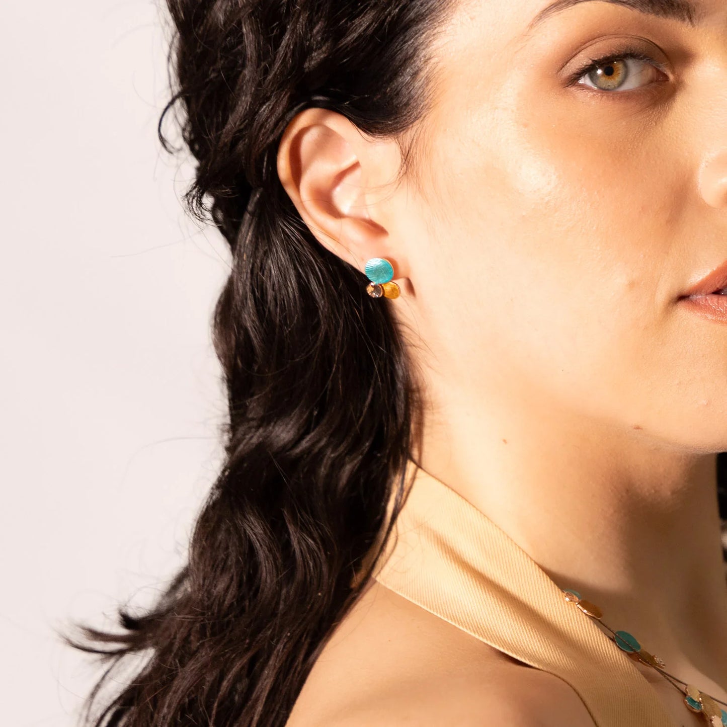 Cercei piramidali cu trei cercuri