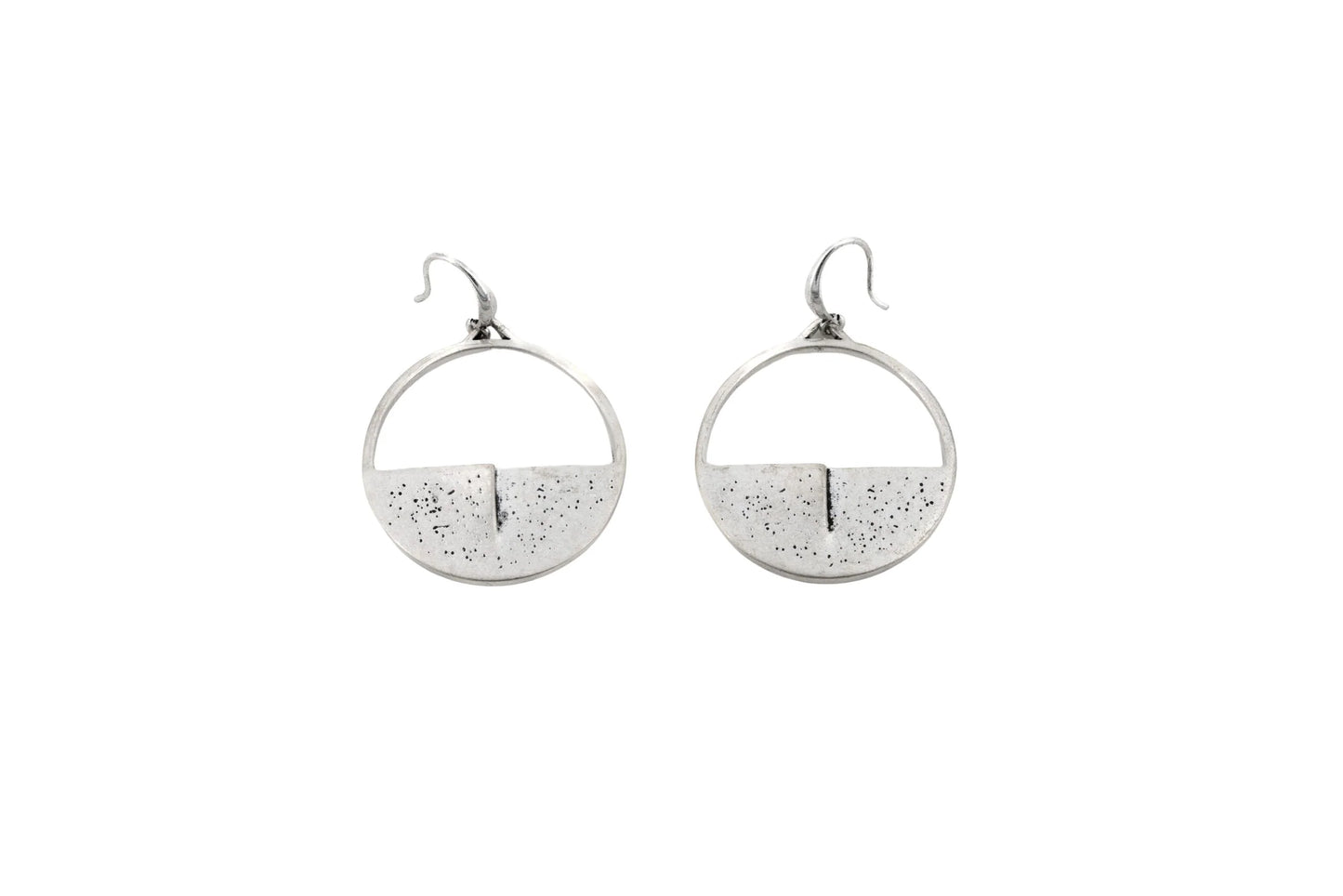 Cercei Zamac Finisaj Argintiu Antic