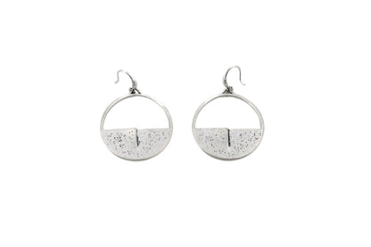 Cercei Zamac Finisaj Argintiu Antic