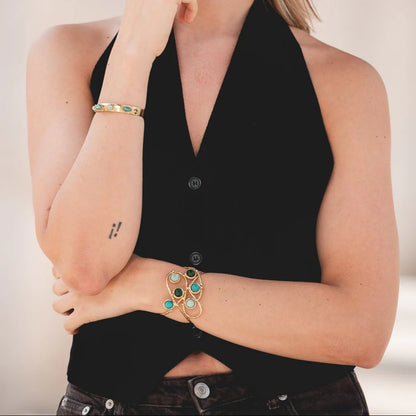 Brățară cu picături de piatră