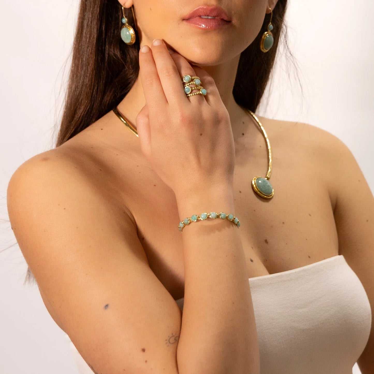 Brățară cu mai multe amazonite