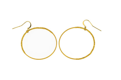 Cercei cerc satinat.