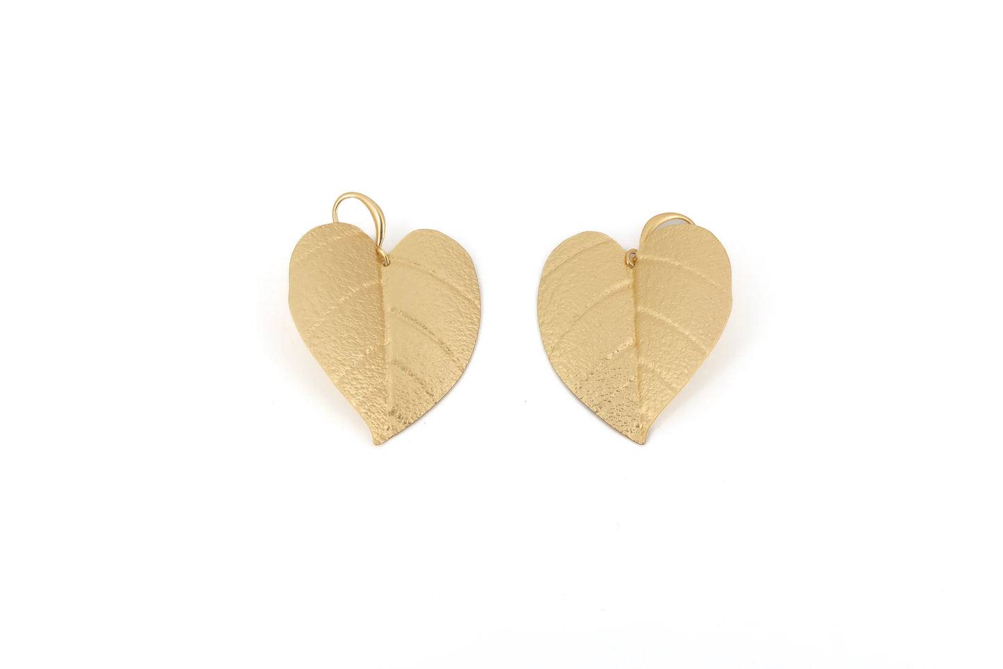 Cercei cu frunze și inimă