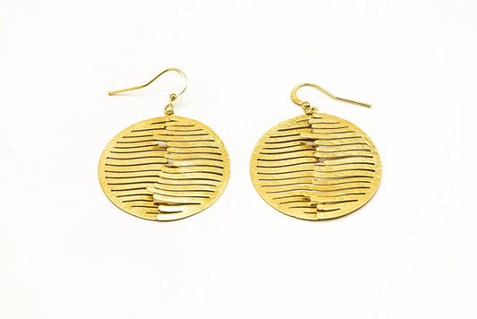 Cercei rotunzi cu dungi